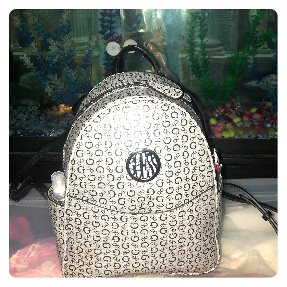 Guess black leader bag/ backpack